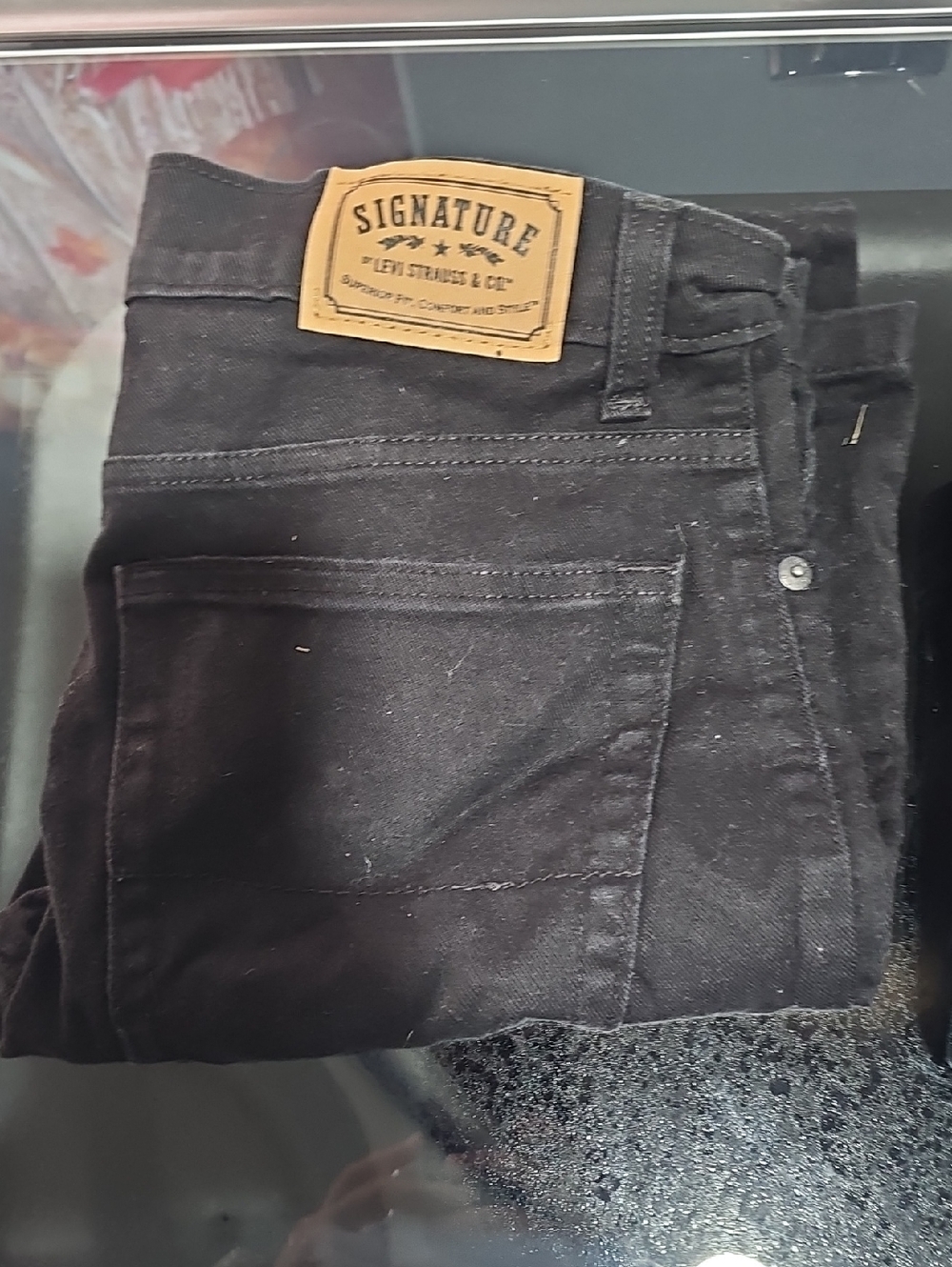 Signature Levi Black Slim Jeans